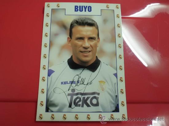 Coleccionismo deportivo: Postal Buyo Real Madrid finales 90 ppio 2000 - Foto 1