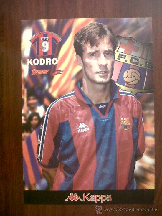 Sammelleidenschaft Sport: LAMINA KODRO F.C.B. SPORT-KAPPA -21X30