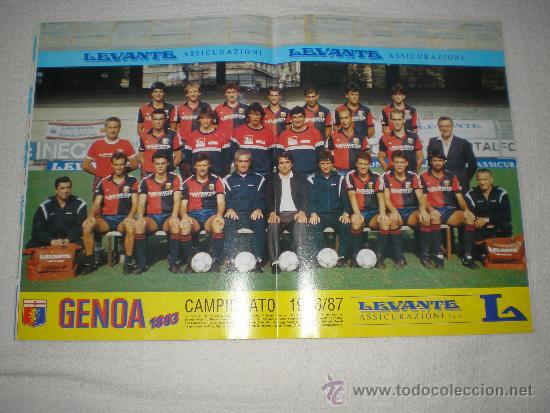 Coleccionismo deportivo: POSTER GENOA 86-87 - Foto 1