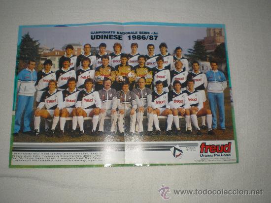 Coleccionismo deportivo: POSTER UDINESE 86-87 - Foto 1