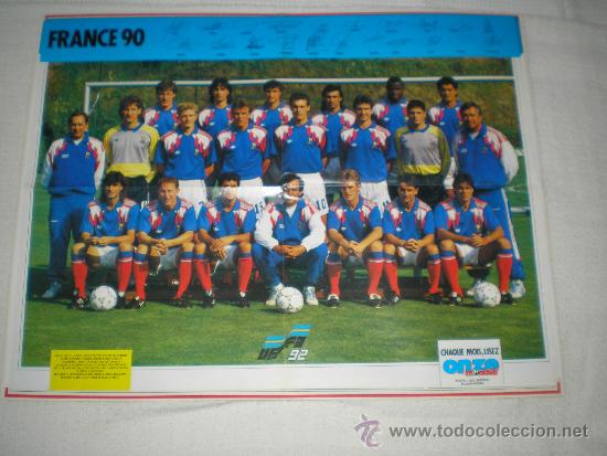 Coleccionismo deportivo: POSTER FRANCIA 90 - Foto 1
