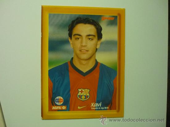 Coleccionismo deportivo: POSTAL CARTON DURO F.C.BARCELONA XAVI