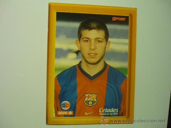 Coleccionismo deportivo: POSTAL CARTON DURO F.C.BARCELONA CELADES 98-99