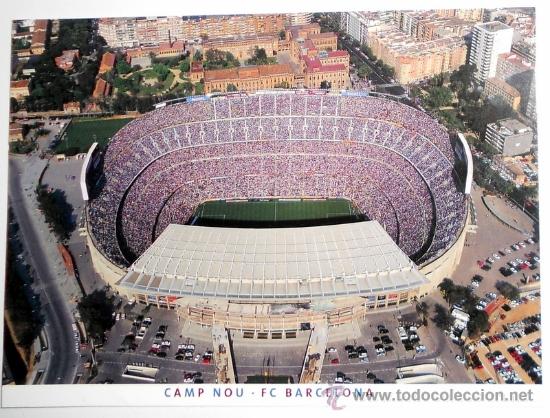 Collezionismo sportivo: POSTAL ESTADIO de FUTBOL CAMP NOU F.C.BARCELONA ANTIGUA VINTAGE