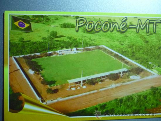 Collezionismo sportivo: POSTAL FUTBOL POCONE BRASIL-ESTADIO MUNICIPALNECO FALCAO