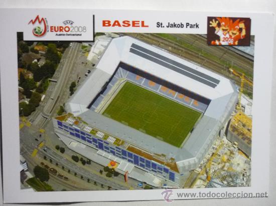 Sports collectibles: POSTAL BASEL ST.JACOB PARK- SWITZERLAND-EURO 2008