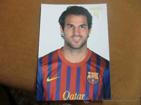 Coleccionismo deportivo: Postal F C Barcelona FABREGAS Temp 2011-2012 - Foto 1