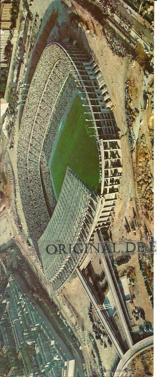 Sammelleidenschaft Sport: (F-137)POSTAL DOBLE VISTA AEREA DEL ESTADIO DEL C.F.BARCELONA