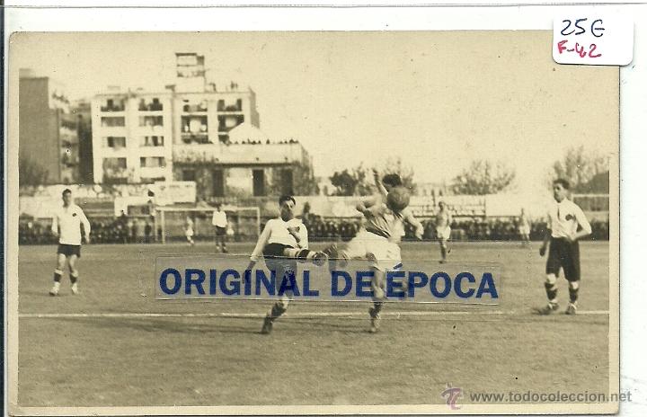 Sammelleidenschaft Sport: (F-42)POSTAL FOTOGRAFICA PARTIDO DE FOOT-BALL A&Ntilde;OS 20