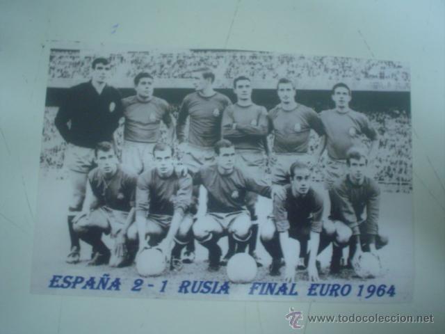 Coleccionismo deportivo: FOTO FINAL EURO 1964. (ES COPIA DE CALIDAD)