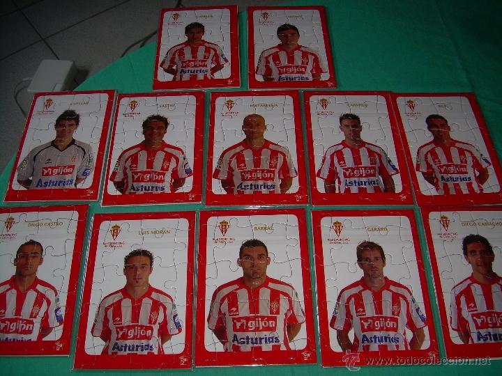 Collezionismo sportivo: lote de postales de futbol sporting -puzzle