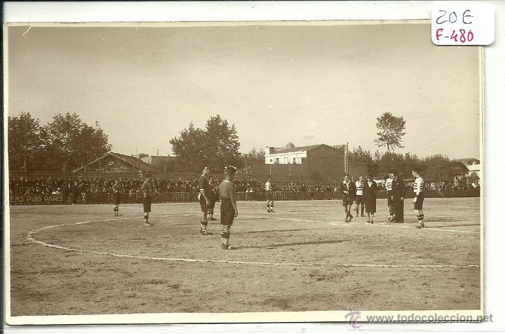 Sammelleidenschaft Sport: (F-480)POSTAL FOTOGRAFICA DE PARTIDO DE FOOT-BALL U.D.SANS