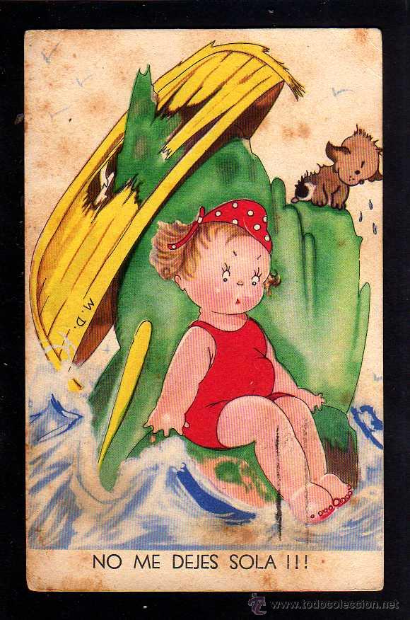Collezionismo sportivo: Postal infantil. Ed Aguirre. San Sebastian. Circulada 1946.