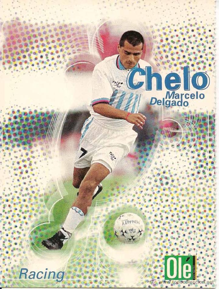 Collezionismo sportivo: Tarjet&oacute;n de Marcelo Delgado (Racing Club) 1999
