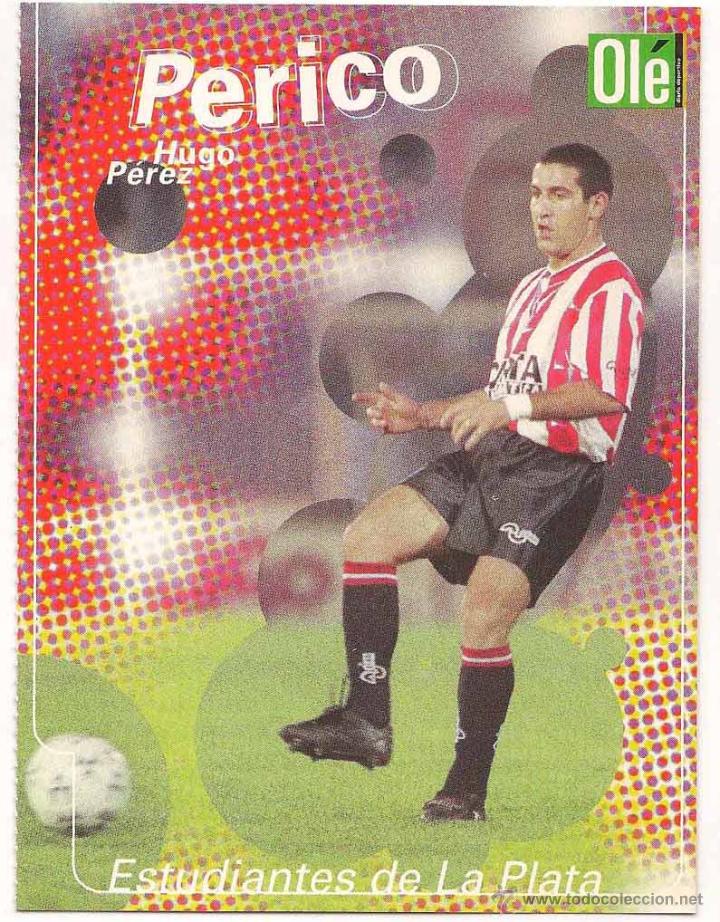 Collezionismo sportivo: Tarjet&oacute;n de Hugo Perico P&eacute;rez (Estudiantes) 1999