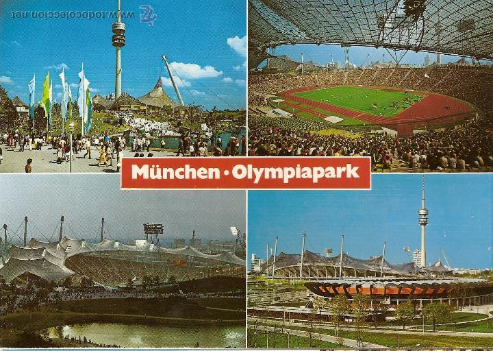 Collectionnisme sportif: POSTAL MUNCHEN-MUNICH, OLIMPIADAS 1972, ESTADIO-VARIAS VISTAS, GRAN FORMATO, 15X21