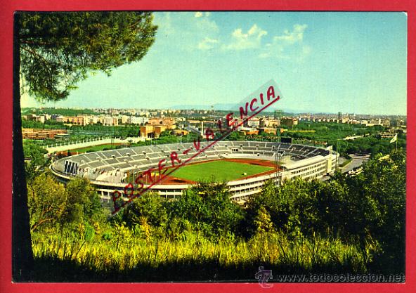 Collectionnisme sportif: POSTAL FUTBOL , CAMPO ESTADIO DE LA ROMA , ITALIA , ORIGINAL, P95380