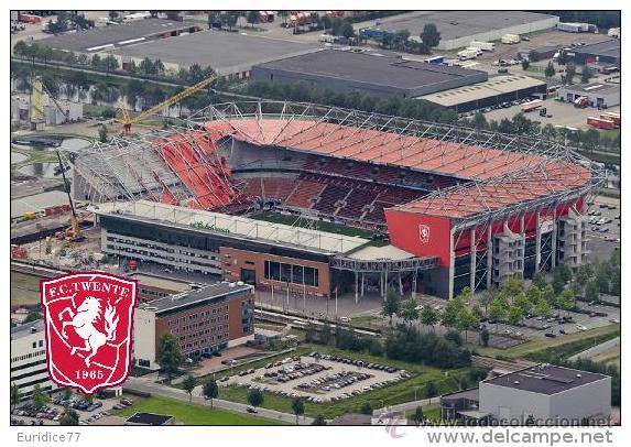 Colecionismo desportivo: Estadio De Grolsch Veste (FC Twente, Pays Bas) postal - Tama&ntilde;o: 15x10 cm. aprox