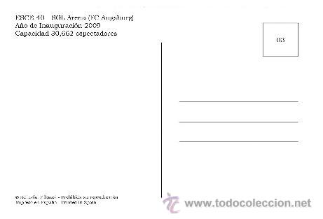 Coleccionismo deportivo: ESTADIOS DE ALEMANIA-SGL Arena - Foto 2