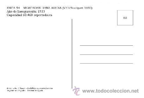 Coleccionismo deportivo: ESTADIOS DE ALEMANIA-Sttutgart - Foto 2