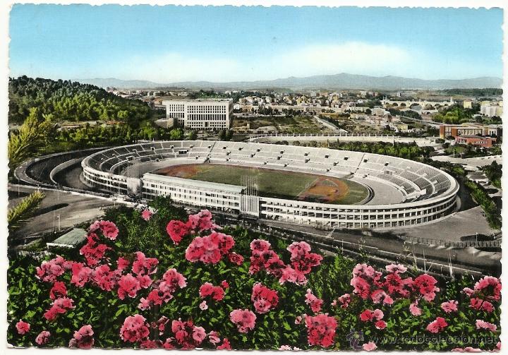 Coleccionismo deportivo: Postal del estadio ol&iacute;mpico de Roma - Foto 1