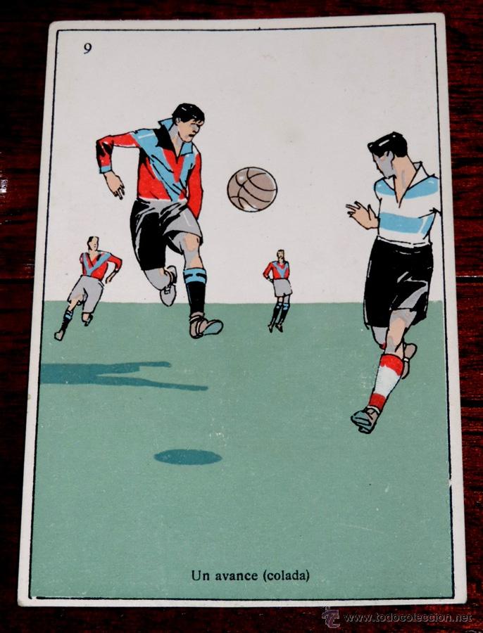 Collectionnisme sportif: POSTAL DE FUTBOL N&ordm; 9 PUBLICIDAD DE BESOY, FARMACIA, A&Ntilde;OS 20