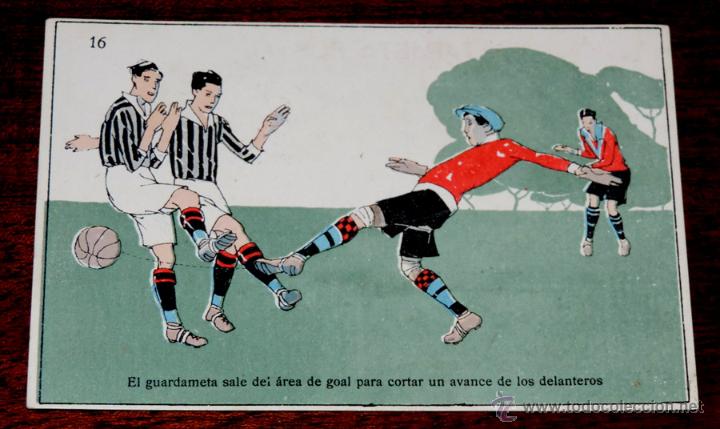 Collectionnisme sportif: POSTAL DE FUTBOL N&ordm; 16 PUBLICIDAD DE BESOY, FARMACIA, A&Ntilde;OS 20