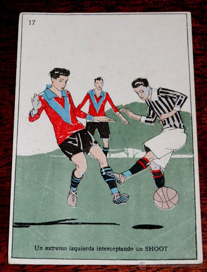 Collectionnisme sportif: POSTAL DE FUTBOL N&ordm; 17 PUBLICIDAD DE BESOY, FARMACIA, A&Ntilde;OS 20
