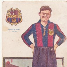 Coleccionismo deportivo: BARÇA JUGADOR FUTBOL JOSE PLANAS F. C. BARCELONA C. NACIONAL 1921 - 22 CHOCOLATE AMATLLER CROMO. Lote 46688738