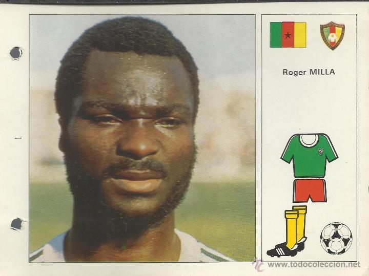 Colecionismo desportivo: FICHA DE18 X 13 CM. DE LA SELECCION CAMERUN MILLA DEL MUNDIAL 82