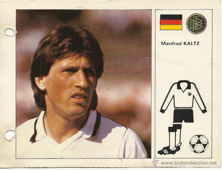 Collectionnisme sportif: FICHA DE18 X 13 CM. DE LA SELECCION ALEMANIA FEDERAL KALTZ DEL MUNDIAL 82