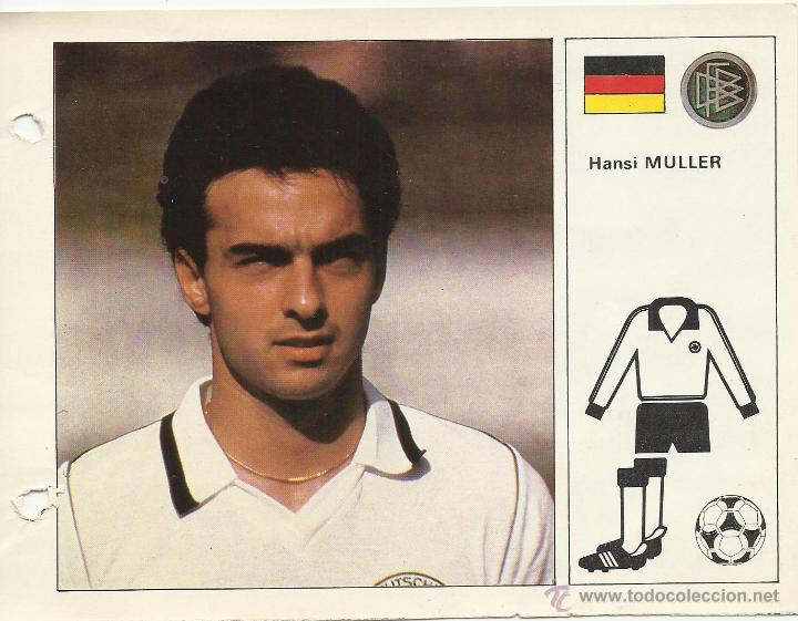 Collectionnisme sportif: FICHA DE18 X 13 CM. DE LA SELECCION ALEMANIA FEDERAL MULLER DEL MUNDIAL 82