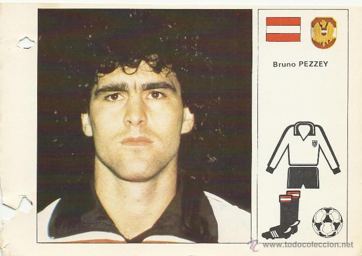 Collectionnisme sportif: FICHA DE18 X 13 CM. DE LA SELECCION DE AUSTRIA PEZZEY  DEL MUNDIAL 82