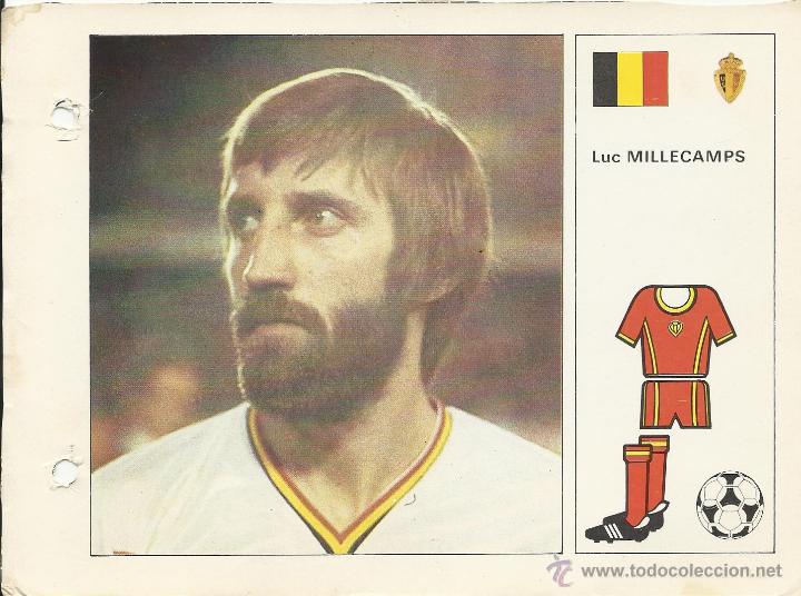 Collectionnisme sportif: FICHA DE18 X 13 CM. DE LA SELECCION DE BELGICA MILLECAMPS DEL MUNDIAL 82