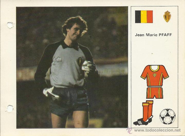Collectionnisme sportif: FICHA DE18 X 13 CM. DE LA SELECCION DE BELGICA PFAFF DEL MUNDIAL 82