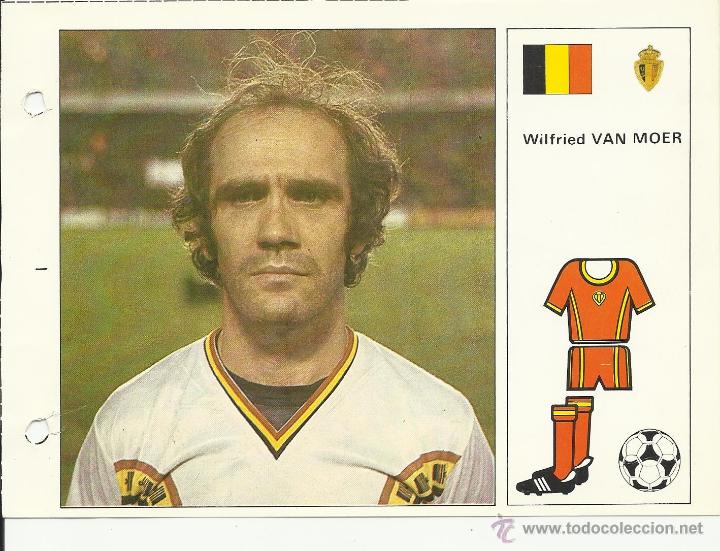 Collectionnisme sportif: FICHA DE18 X 13 CM. DE LA SELECCION DE BELGICA VAN MOER DEL MUNDIAL 82