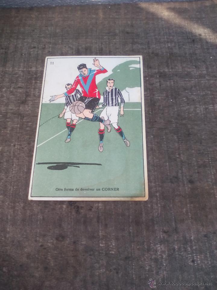Colecionismo desportivo: Antigua Postal n&ordm; 11 de Futbol. Publicidad de Laboratorios de faramacia. Besoy, Cordoba.