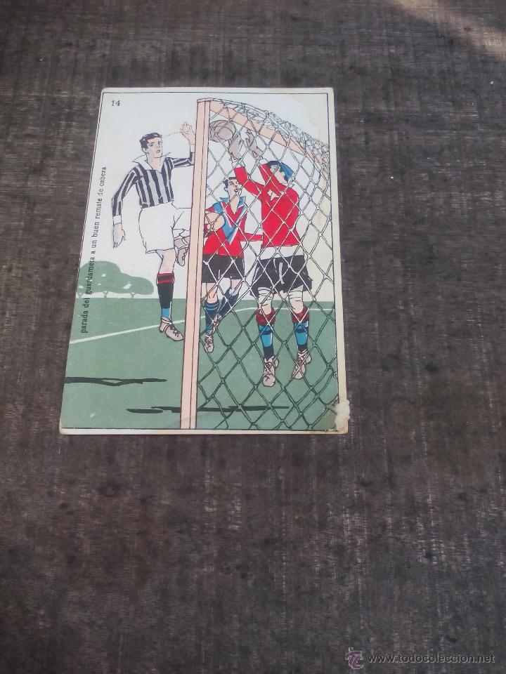 Colecionismo desportivo: Antigua Postal n&ordm; 14 de Futbol. Publicidad de Laboratorios de faramacia. Besoy, Cordoba.