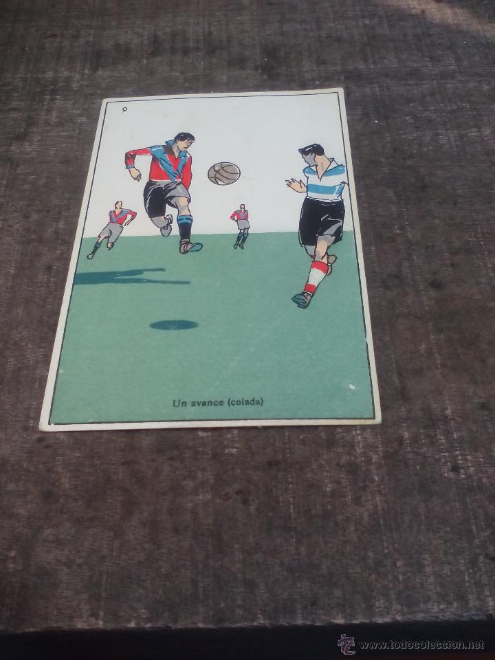 Colecionismo desportivo: Antigua Postal n&ordm; 9 de Futbol. Publicidad de Laboratorios de faramacia. Besoy, Cordoba.