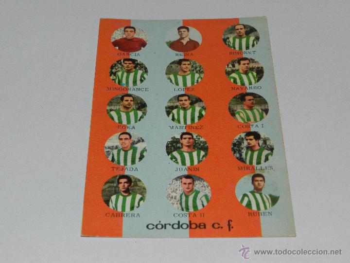 Coleccionismo deportivo: CORDOBA CF NUM 5 , EDC TARJEFHER, 1965, 14 X 9 CM, SE&Ntilde;ALES DE USO