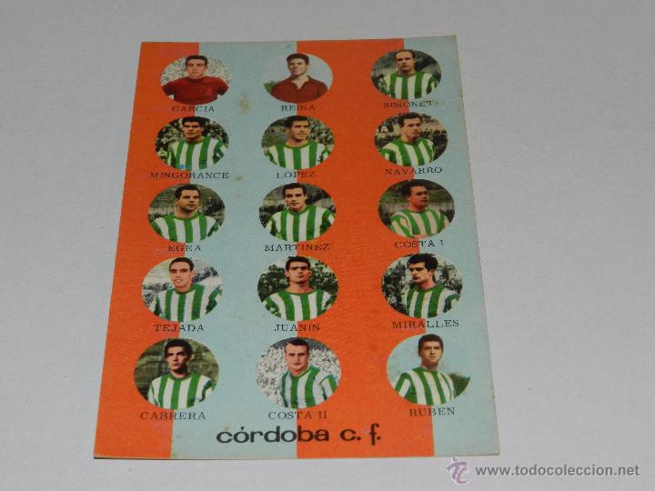 Coleccionismo deportivo: CORDOBA CF NUM 5 , EDC TARJEFHER, 1965, 14 X 9 CM, SE&Ntilde;ALES DE USO