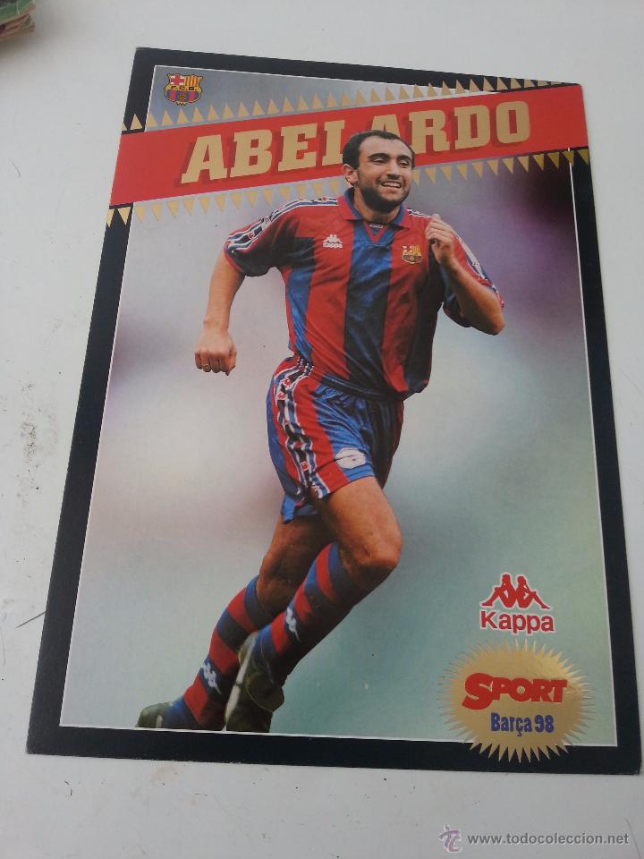 Colecionismo desportivo: POSTAL 30X21 CM DE ABELARDO.SPORT BAR&Ccedil;A 98