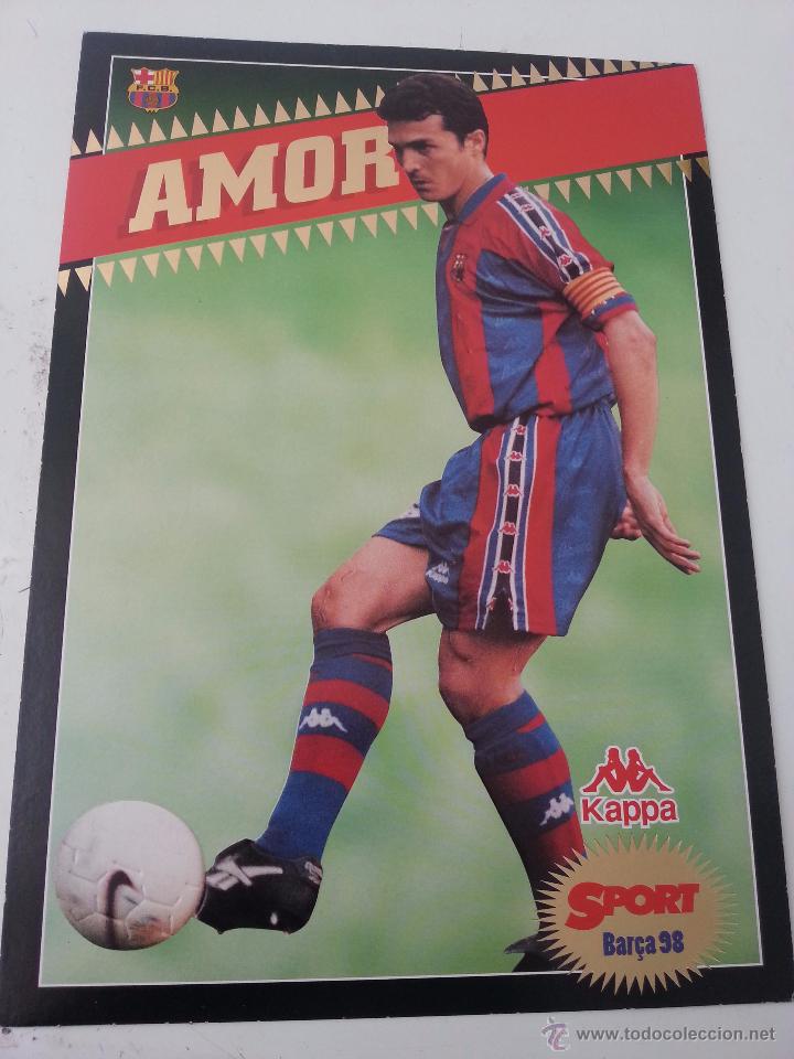 Colecionismo desportivo: POSTAL 30X21 CM DE AMOR.SPORT BAR&Ccedil;A 98