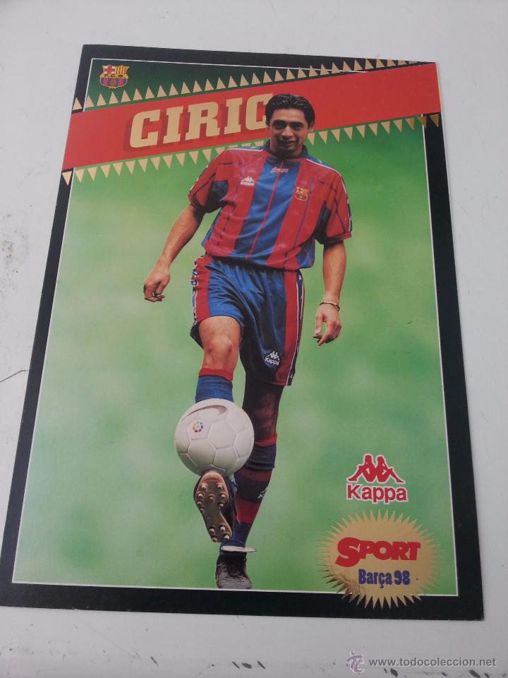 Colecionismo desportivo: POSTAL 30X21 CM DE CIRIC.SPORT BAR&Ccedil;A 98