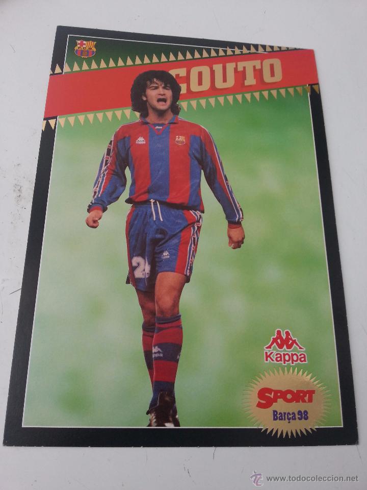 Colecionismo desportivo: POSTAL 30X21 CM DE COUTO.SPORT BAR&Ccedil;A 98