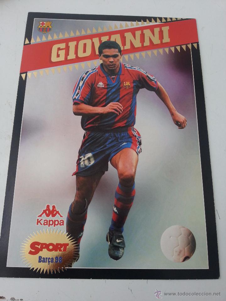 Colecionismo desportivo: POSTAL 30X21 CM DE GIOVANNI.SPORT BAR&Ccedil;A 98