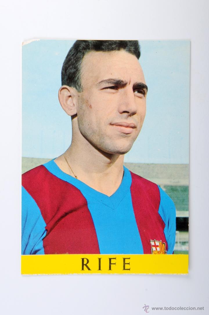 Sports collectibles: TARJETA POSTAL FUTBOL C.F.BARCELONA FOTO H.SEGUI RIFE SIN CIRCULAR