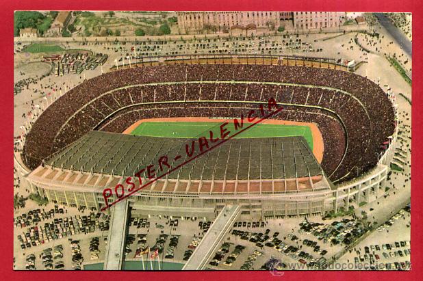 Collectionnisme sportif: POSTAL FUTBOL, CAMPO ESTADIO DEL BARCELONA , 1962 , ORIGINAL