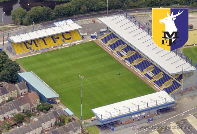 Coleccionismo deportivo: Stadium Field Mill (Mansfield Town FC,England) postcard - size: 15x10 cm. aprox