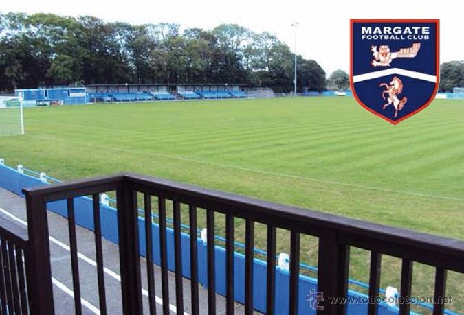 Coleccionismo deportivo: Stadium Hartsdown Park (Margate FC,England) postcard - size: 15x10 cm. aprox